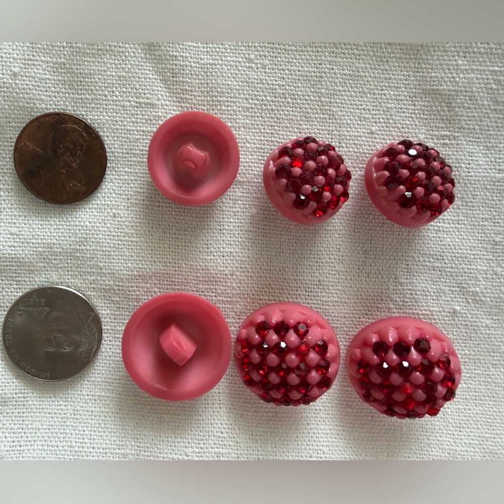 Pink and Red Decorative Buttons